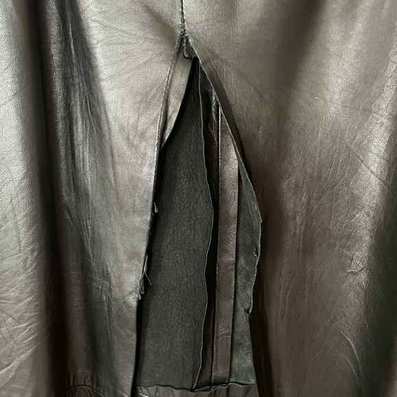 💯 Lambskin super soft Leather skirt size Medium - Picture 3 of 7